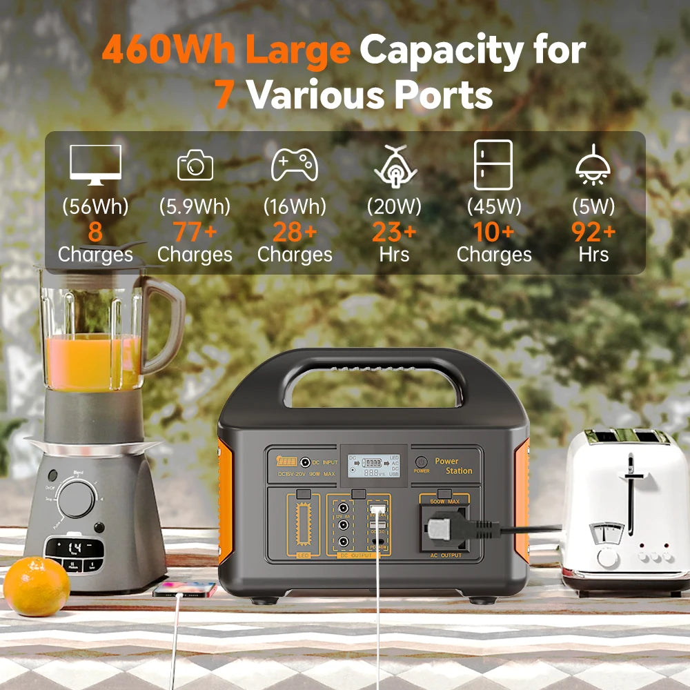 Gaiaray Portable Power Station 500W Solar Generator