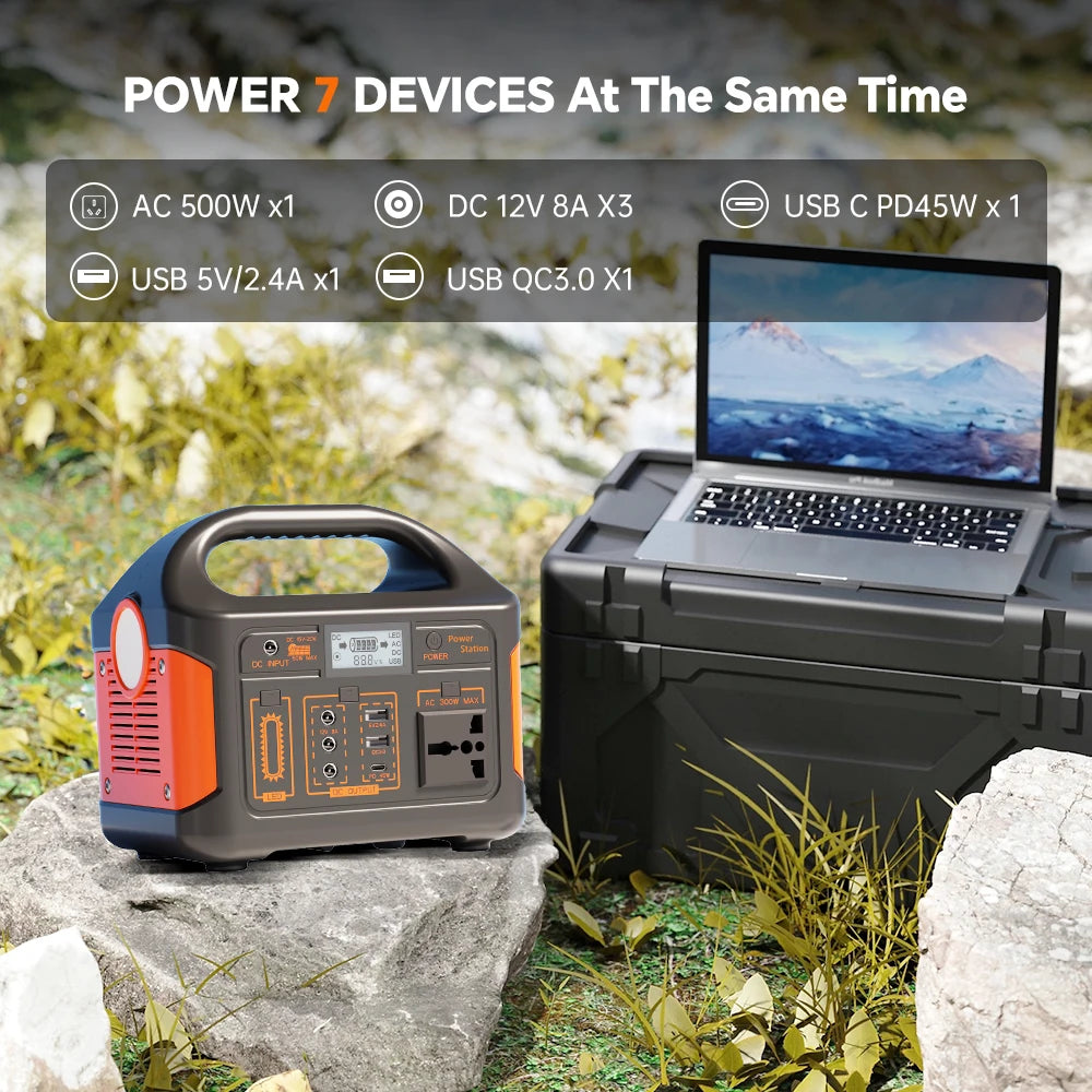 Gaiaray Portable Power Station 500W Solar Generator