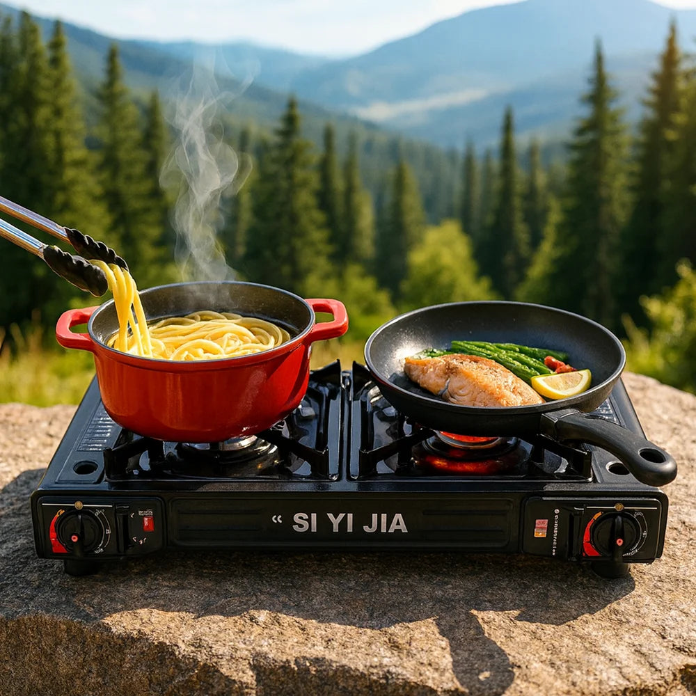 Portable Gas Stove with Electronic Ignition for Camping