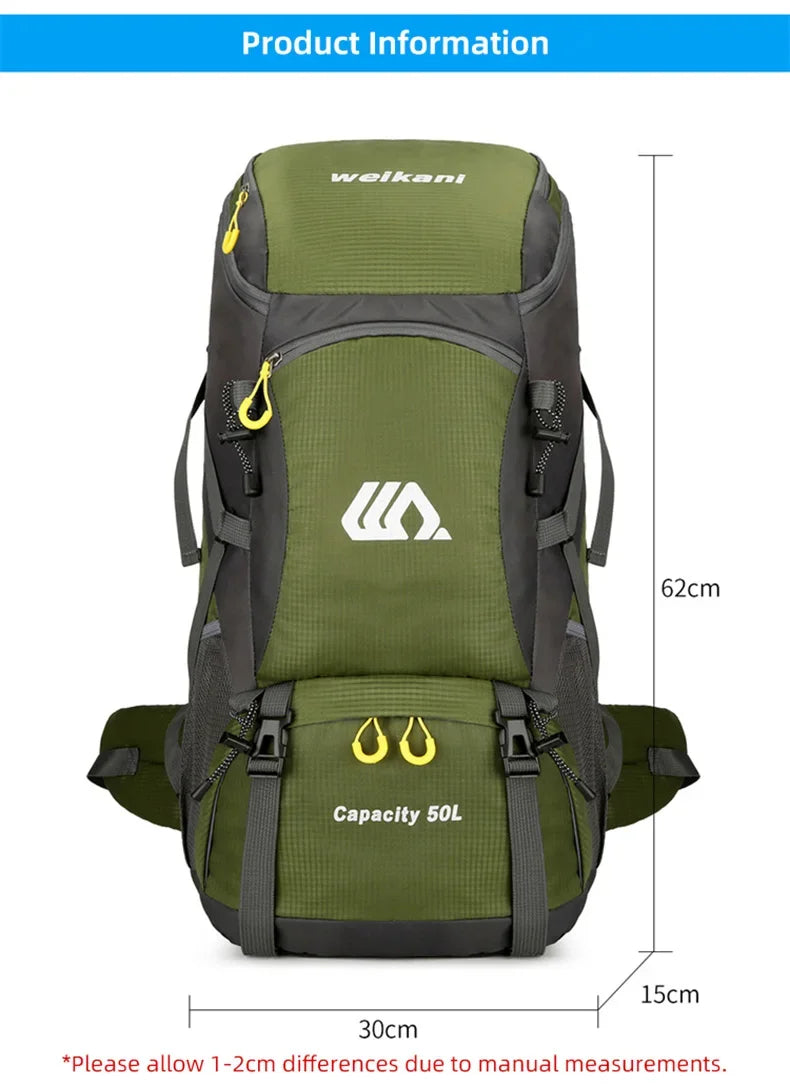 50L Travel Backpack Camping