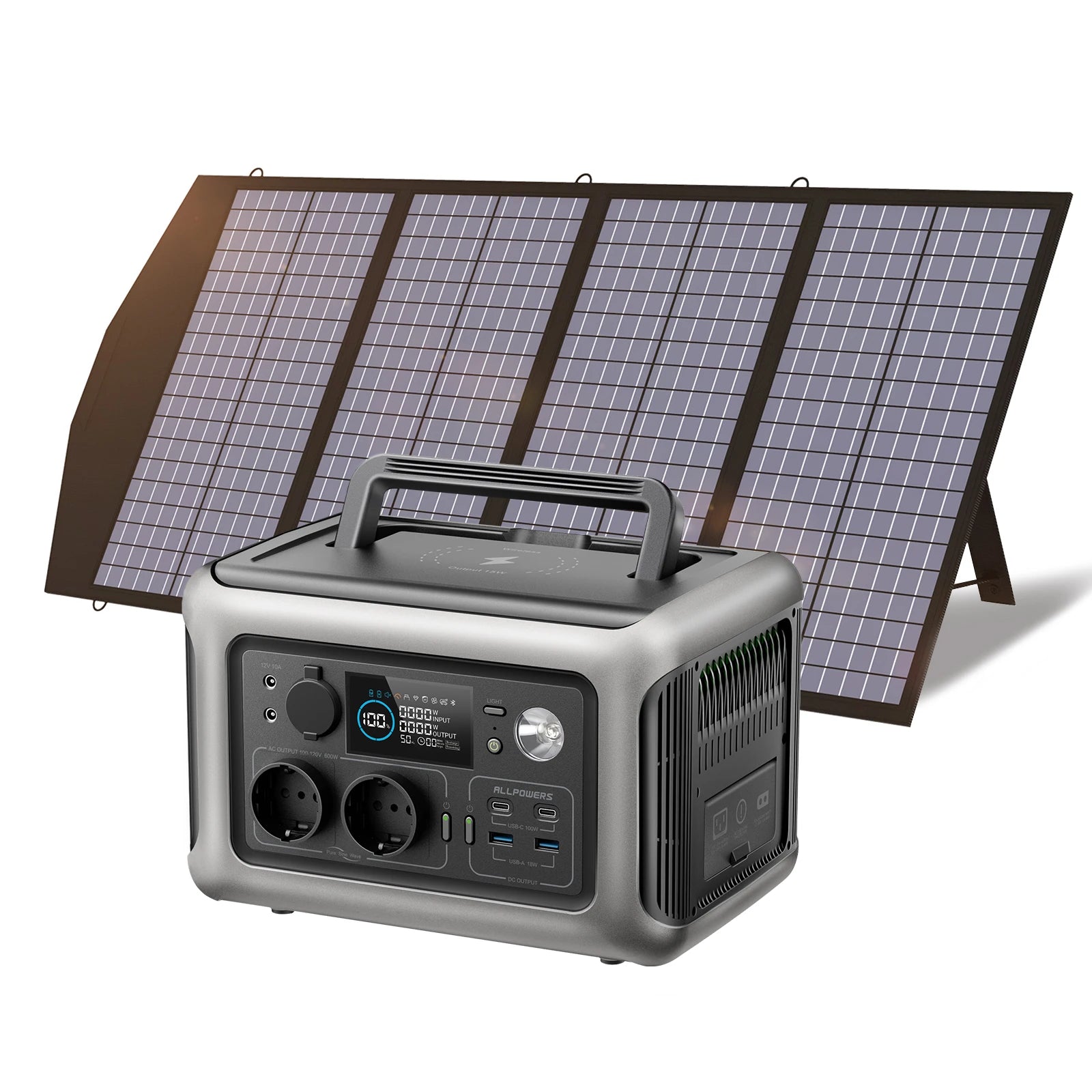 ALLPOWERS R600 Solar Generator with Solar Panel included