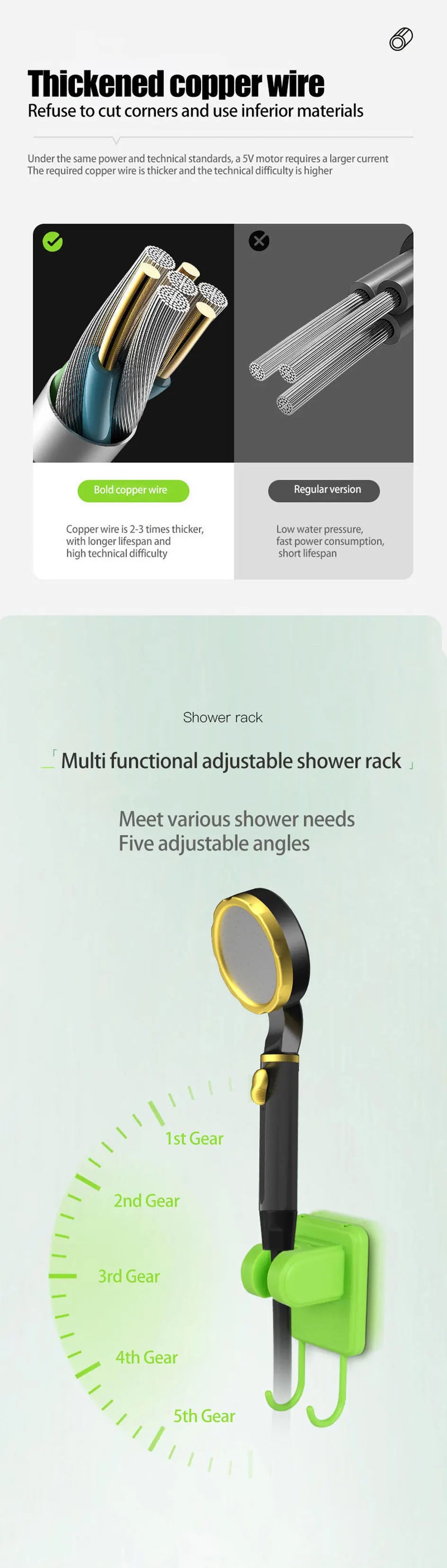 Portable Outdoor Electric Shower