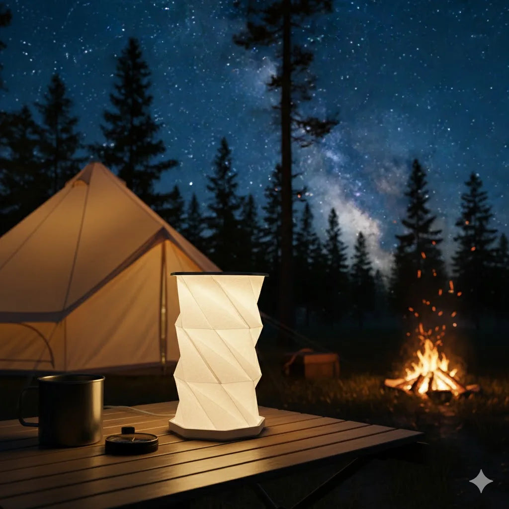 Portable Folding Camping Lantern Dimmable LED Tent Light