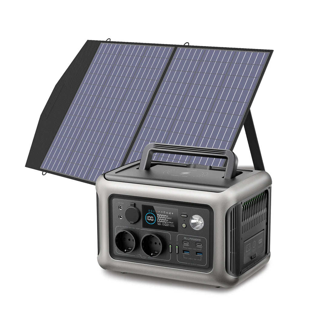 ALLPOWERS R600 Solar Generator with Solar Panel included