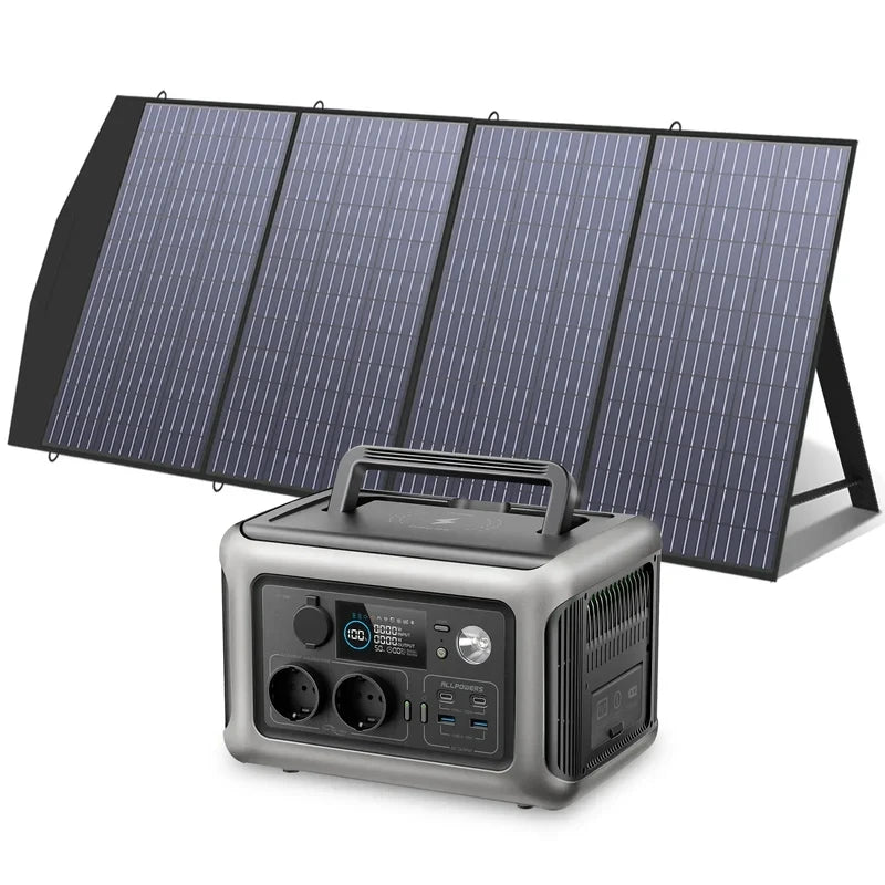 ALLPOWERS R600 Solar Generator with Solar Panel included