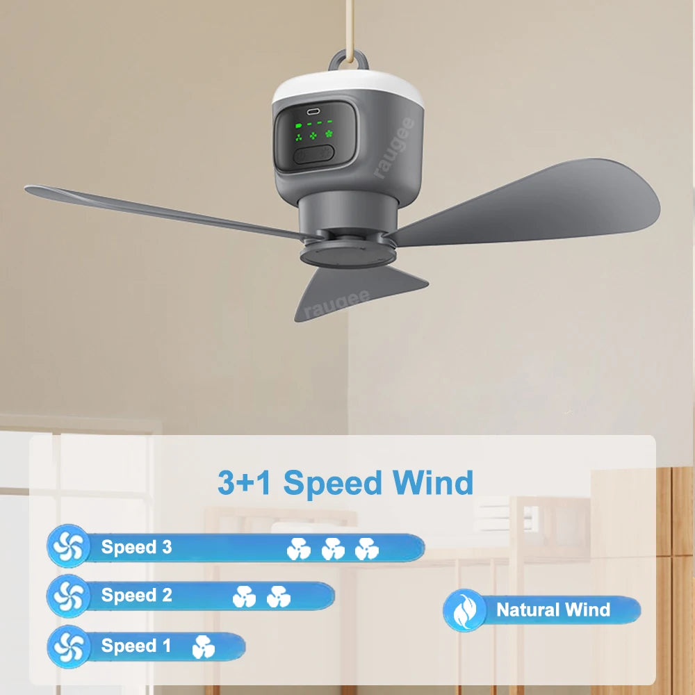 12000mAh Ceiling Fans Portable