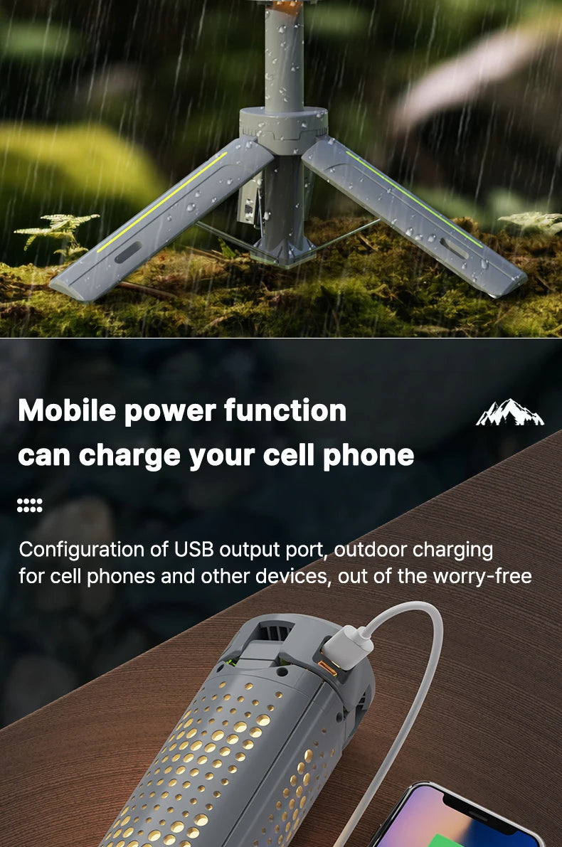 Rechargeable Outdoor Portable Hiking Camping