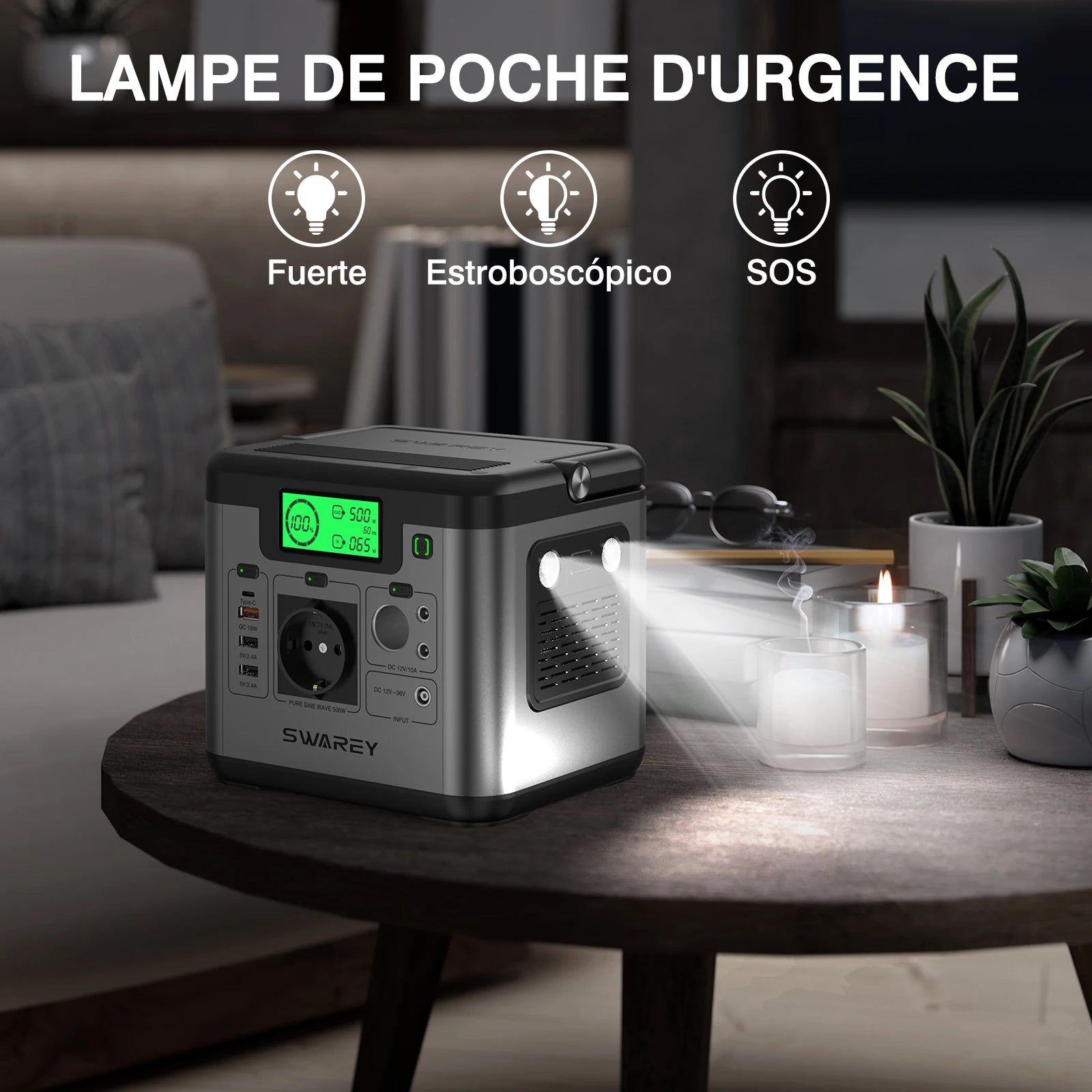 SWAREY S500 Pro 500W Power Station