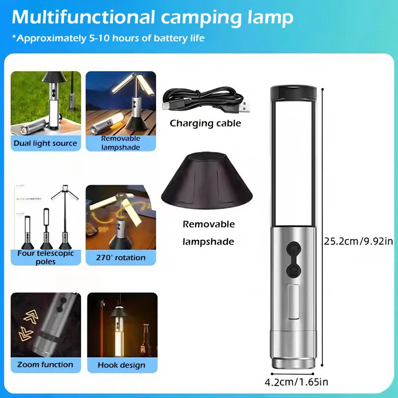 Rechargeable Outdoor Portable Hiking Camping
