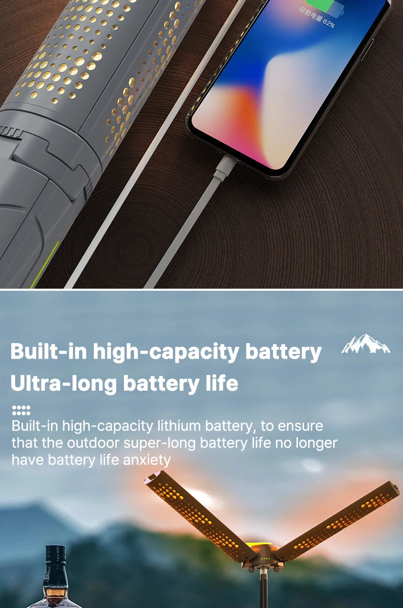 Rechargeable Outdoor Portable Hiking Camping