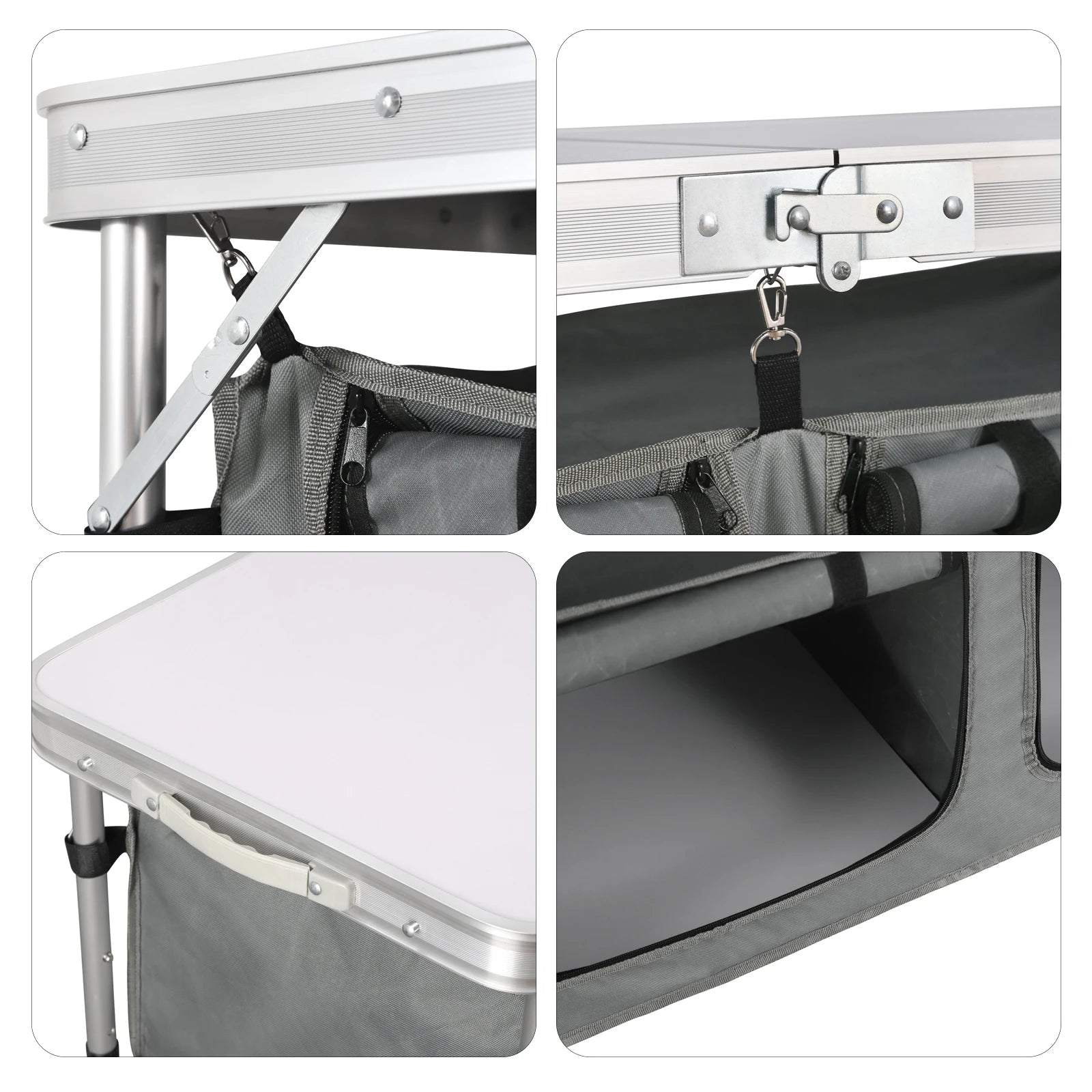 WOLTU Folding Picnic Table Aluminum